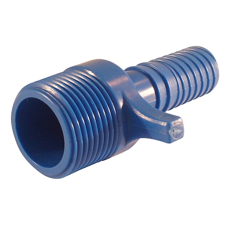 Apollo 1/2 in. Polypropylene Blue Twister Insert x 3/4 in. MPT ABTMA1234